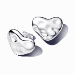 Aretes Corazón Ondulado