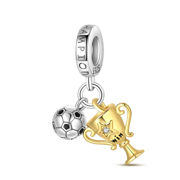 Charm Balón de Fútbol y Trofeo