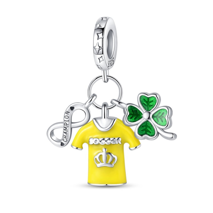 Charm Infinito y Trébol "Rey Pelé"