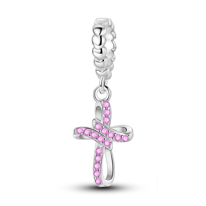 Charm Cruz Rosa