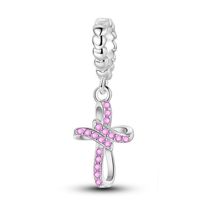 Charm Cruz Rosa