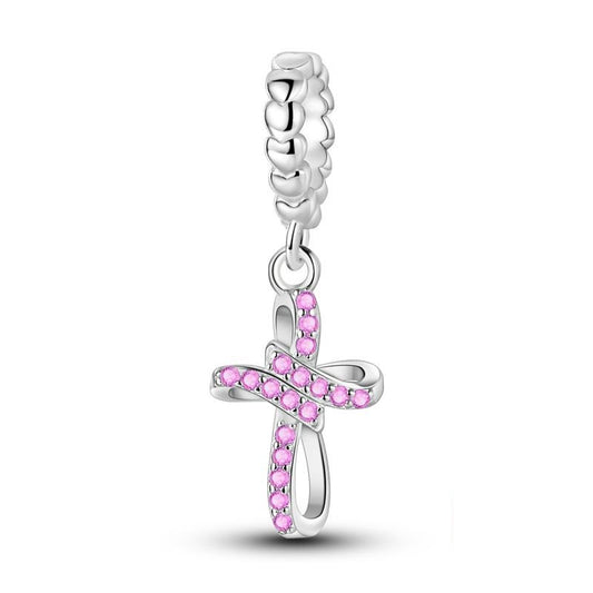 Charm Cruz Rosa