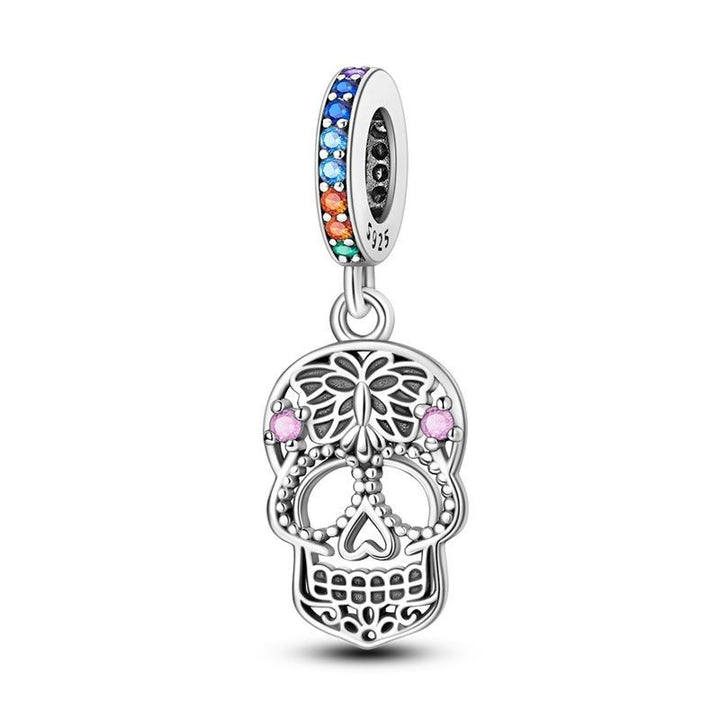 Charm Calavera y Mariposa