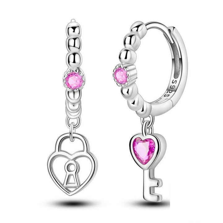 Aretes Corazón Secreto y Llave
