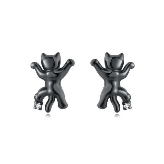 Aretes Gato Negro