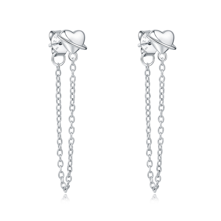 Aretes Cadena de Corazón