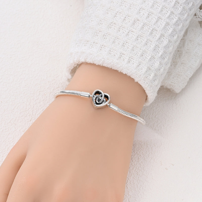 Pulsera Corazones Entrelazados