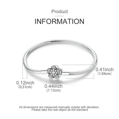 Pulsera Flor Diamantada