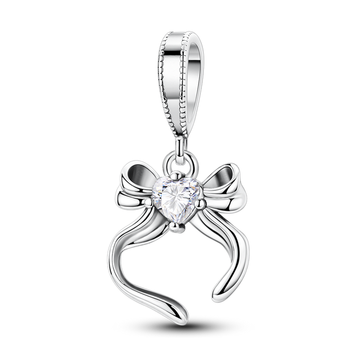 Charm Moño Plateado