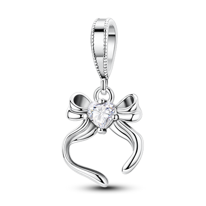 Charm Moño Plateado