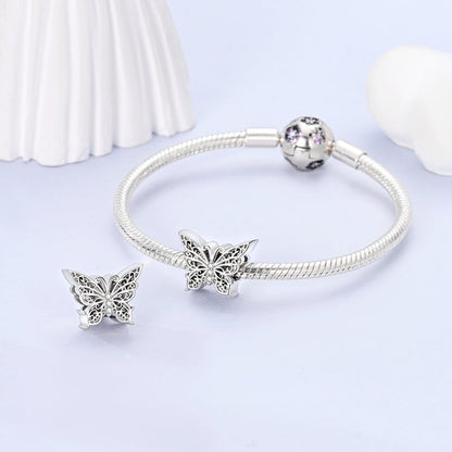 Charm Mariposa Plateada