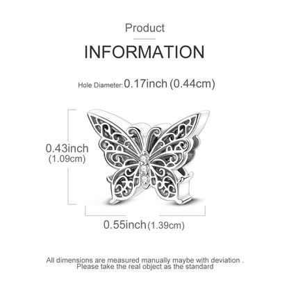 Charm Mariposa Plateada
