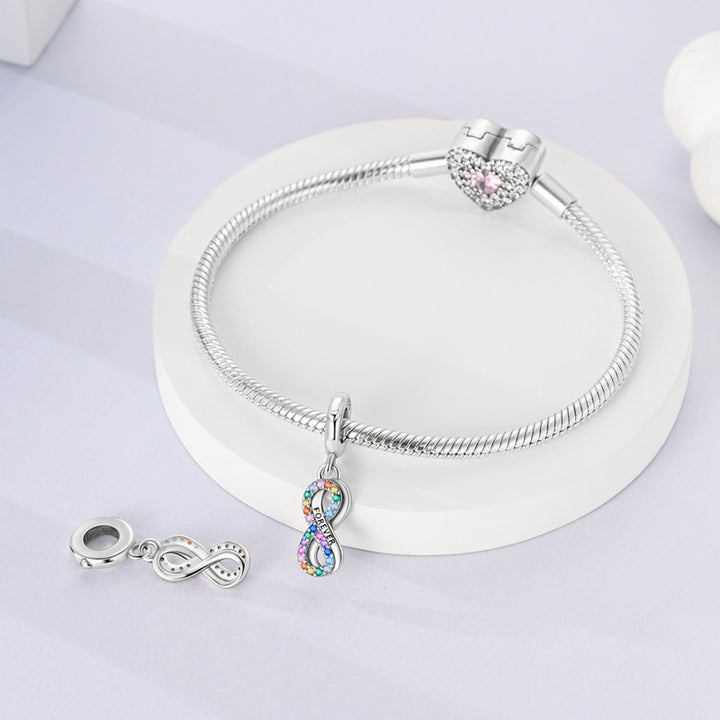 Charm Infinito de Arcoíris "Forever"