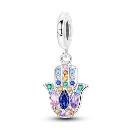 Charm Hamsa con Zirconias