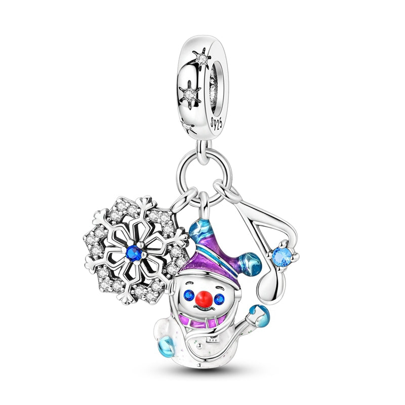 Charm Copo de Nieve y Muñeco de Nieve