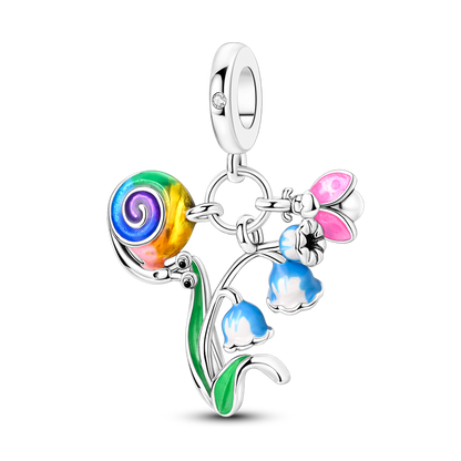Charm Caracol, Tulipanes & Mariquita