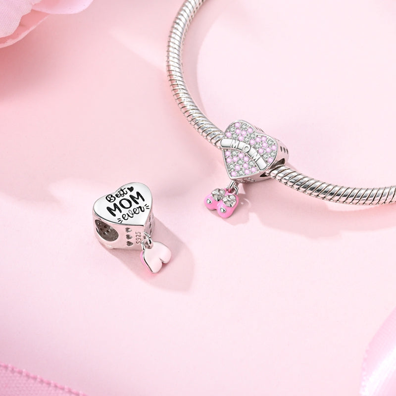 Charm Zapatitos Rosa Mom