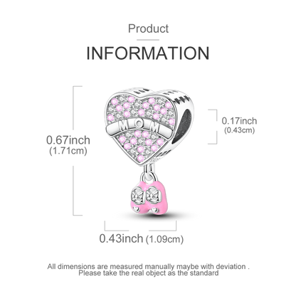 Charm Zapatitos Rosa Mom