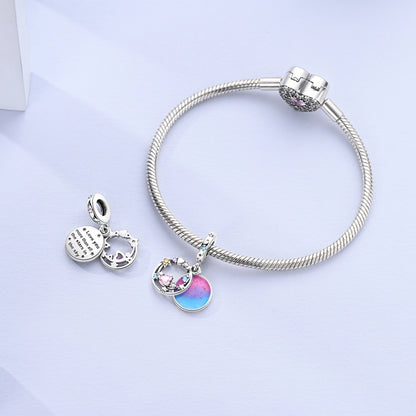 Charm Galaxia Rosa