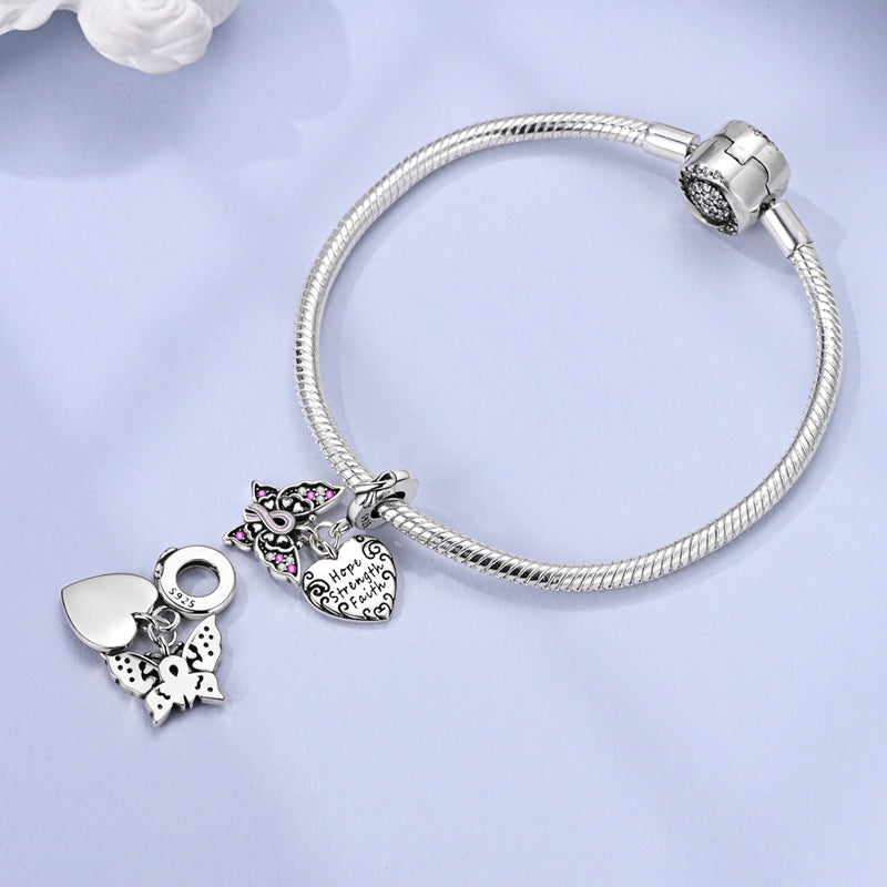 Charm Conmemorativo Con Mariposa