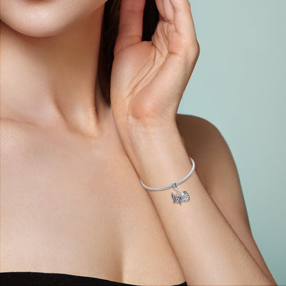 Charm Conmemorativo Con Mariposa