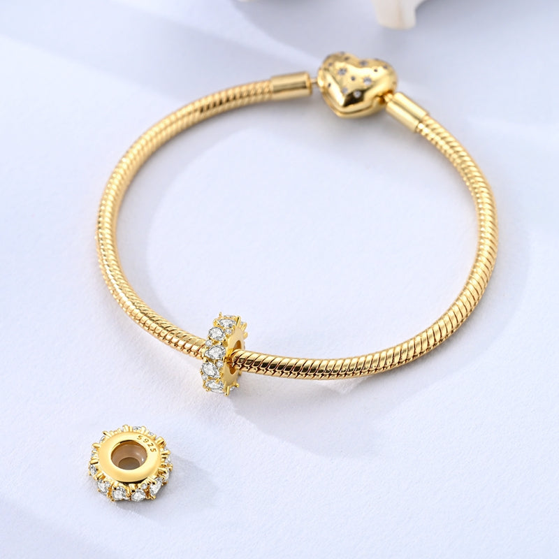Charm Dorado Con Pedreria