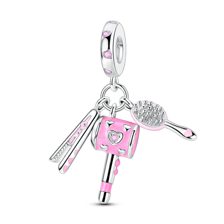 Charm Colgante Cepillo, Secador & Plancha