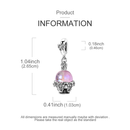Charm Esfera Rosa