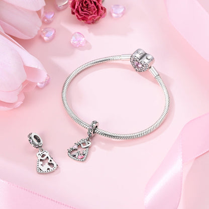 Charm Doble Corazon Mom
