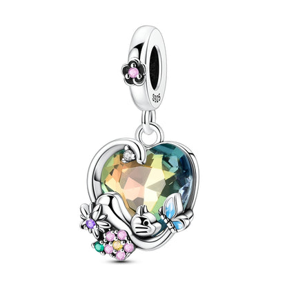 Charm Corazon Multicolor & Gatito