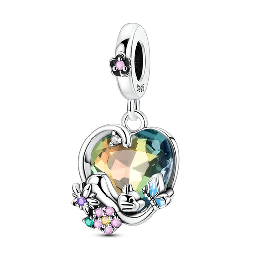 Charm Corazon Multicolor & Gatito
