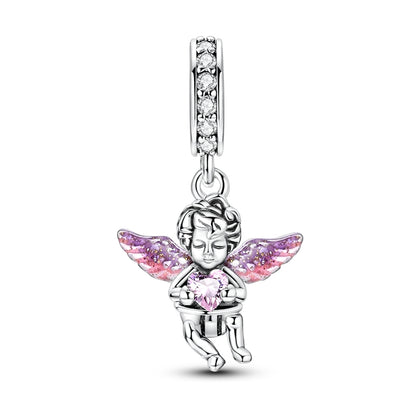 Charm Angel & Corazon Rosa
