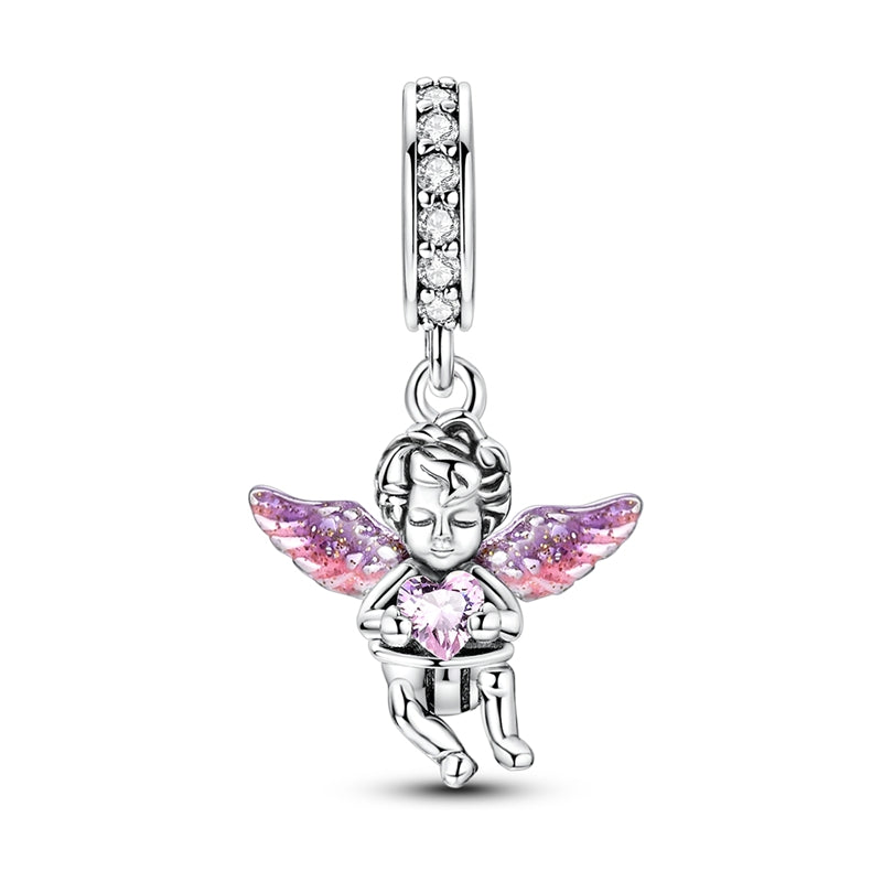 Charm Angel & Corazon Rosa