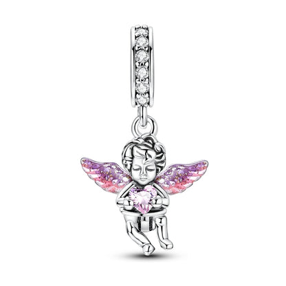 Charm Angel & Corazon Rosa