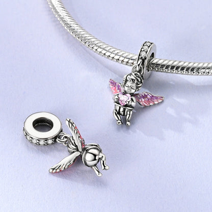 Charm Angel & Corazon Rosa