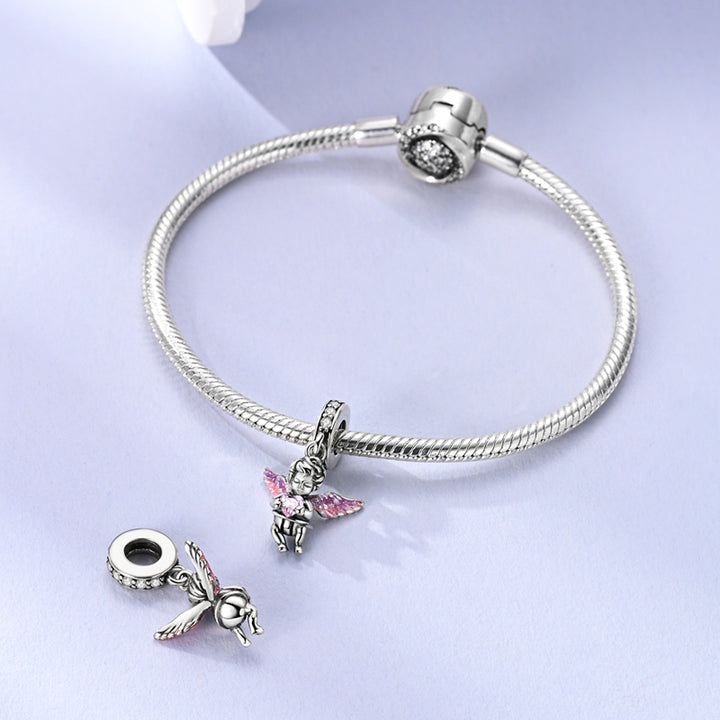 Charm Angel & Corazon Rosa