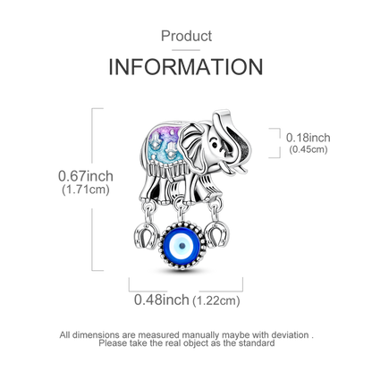 Charm Elefante & Ojo Turco