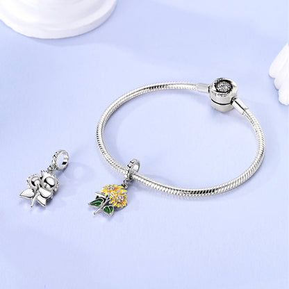 Charm Par de Flores