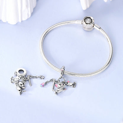 Charm Colgante Gato & Raton