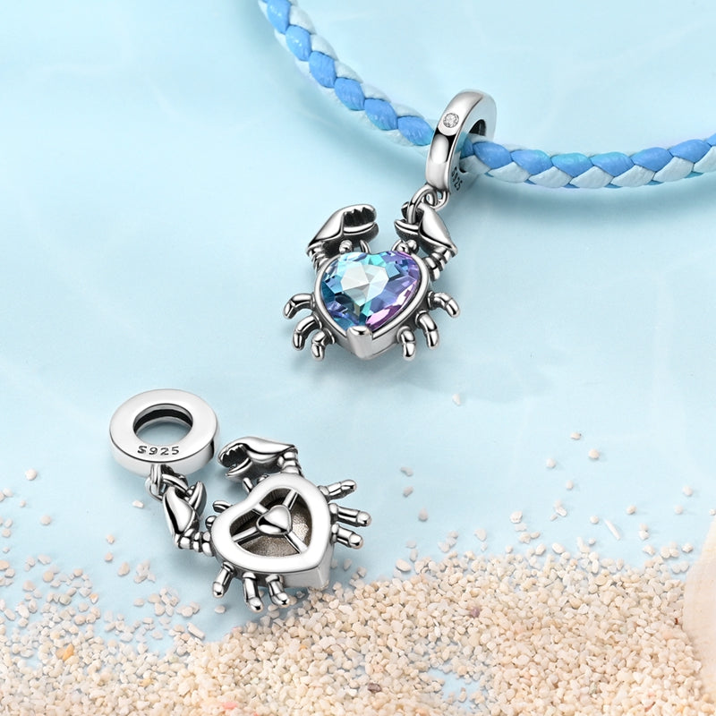 Charm Corazon & Cangrejo