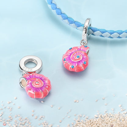 Charm Caracola Rosa