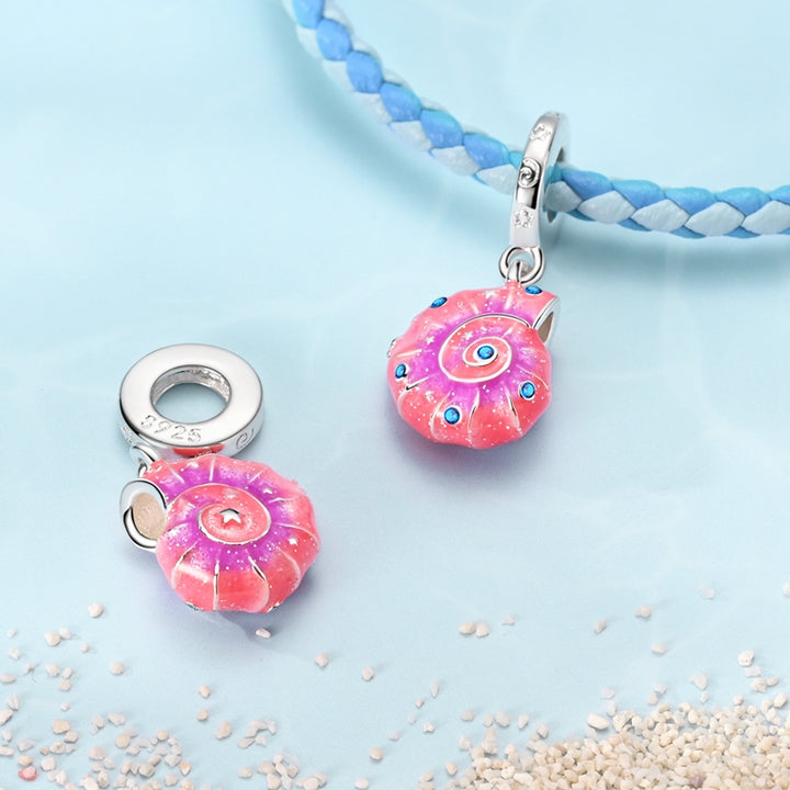 Charm Caracola Rosa