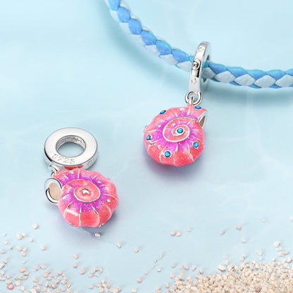 Charm Caracola Rosa