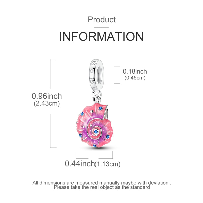 Charm Caracola Rosa