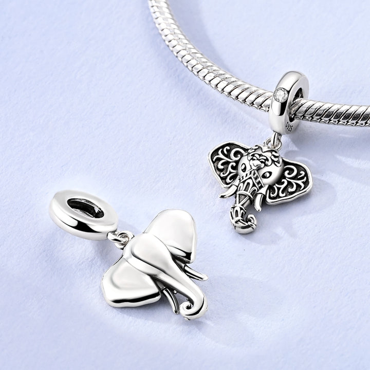 Charm Elefante Plateado