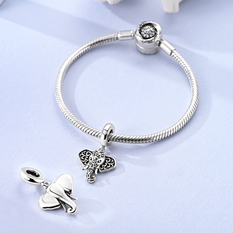 Charm Elefante Plateado