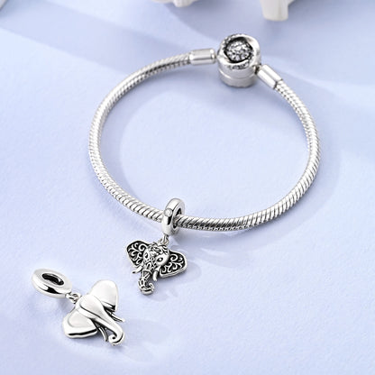 Charm Elefante Plateado
