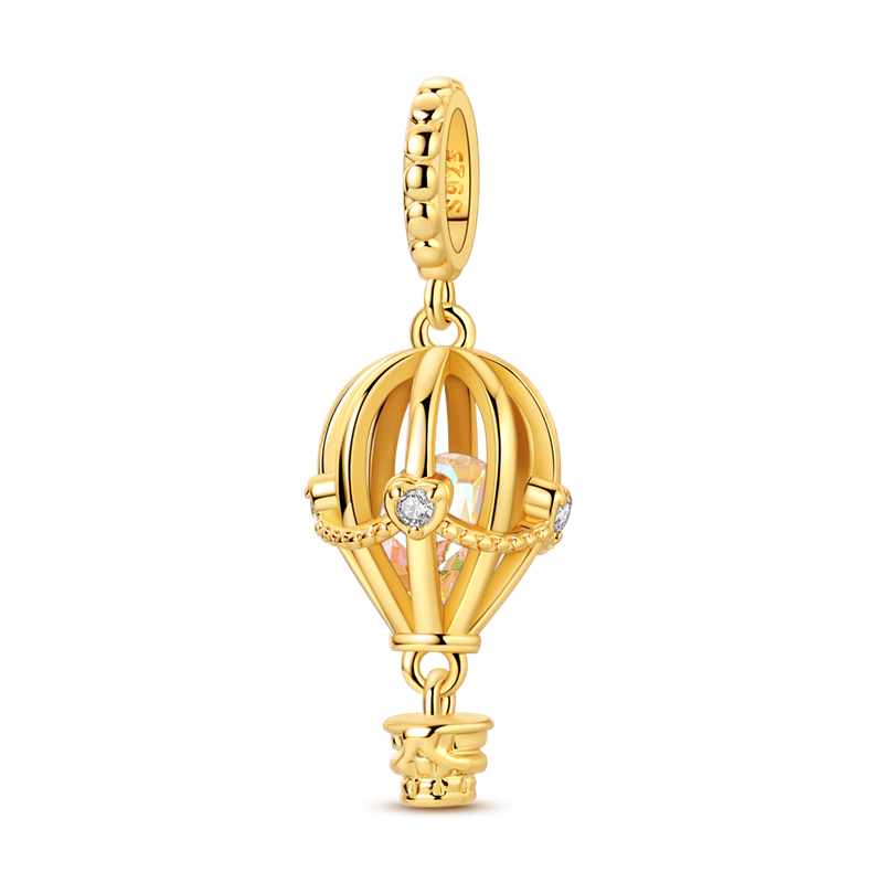 Charm Globo Aerostatico Dorado