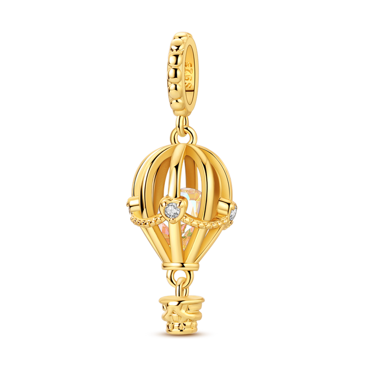 Charm Globo Aerostatico Dorado