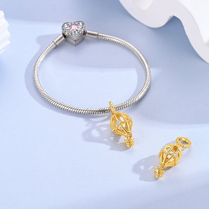 Charm Globo Aerostatico Dorado